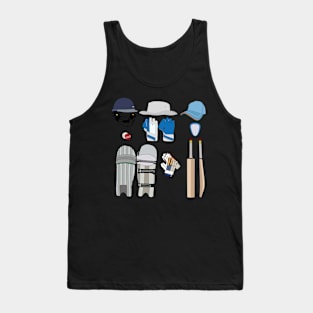 Cricket Accessories Stickers Tank Top